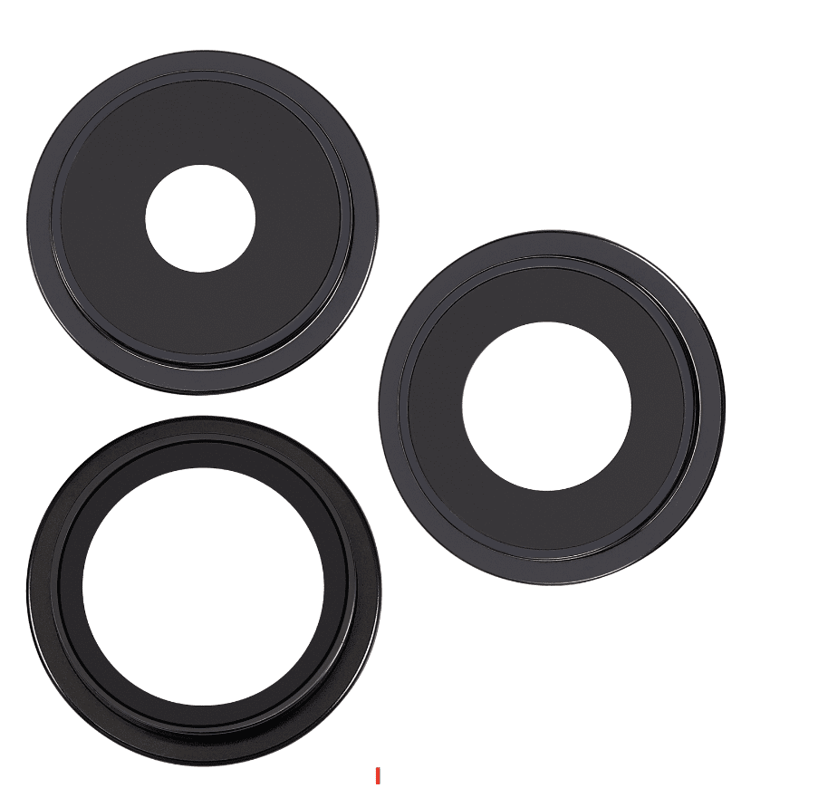 Back Camera Lens With Bracket & Bezel for iPhone 15 Pro Max (Black Titanium)