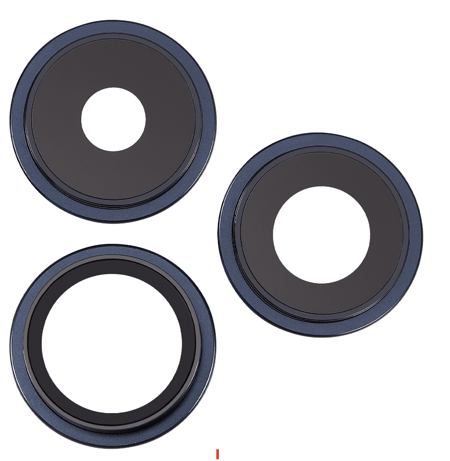 Back Camera Lens With Bracket & Bezel for iPhone 15 Pro Max (Blue Titanium)