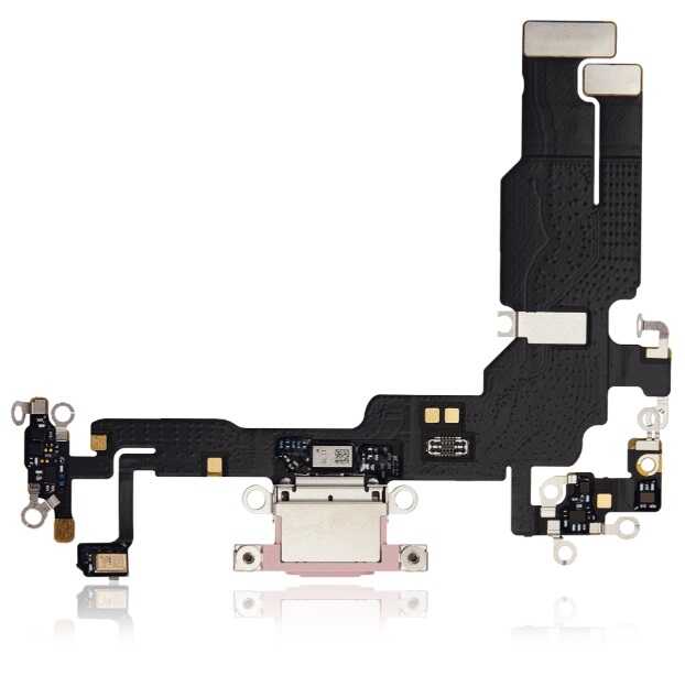 Charging Port Flex Cable for iPhone 15 (Pink)