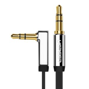 UGREEN Flat Cable AUX audio cable 3.5 mm mini jack 1m - Silver