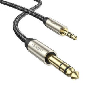 UGREEN AV127 Audio TRS cable mini jack 3.5mm / jack 6.35mm 5m - Gray