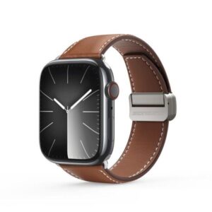 Dux Ducis YA Bracelet For Apple Watch 49 mm/ 45 mm/ 44 mm / 42 mm Genuine Leather - Brown