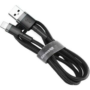 Baseus cafule Cable USB For iP 2A 3m - Gray Black (CALKLF-RG1)