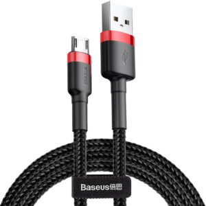 Baseus cafule Cable USB For Micro 1.5A 2m - Red Black (CAMKLF-C91)