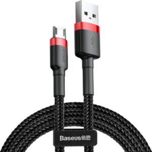 Baseus cafule Cable USB For Micro 2A 3m - Red Black (CAMKLF-H91)