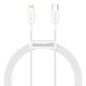 Baseus Superior Series Fast Charging Data Cable Type-C to iP PD 20W 0.25m - White (CATLYS-02)