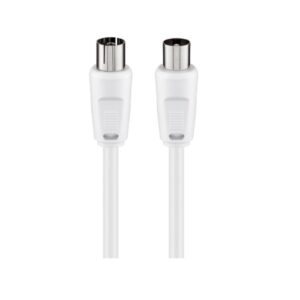 Goobay FK 1 CI (0.5M) 70 dB Antenna Cable - White